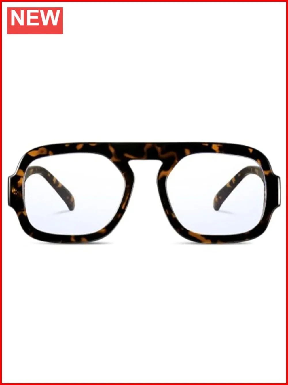 Blue Light Blocking Glasses Square Flat Top Computer TV Eyeglasses Anti